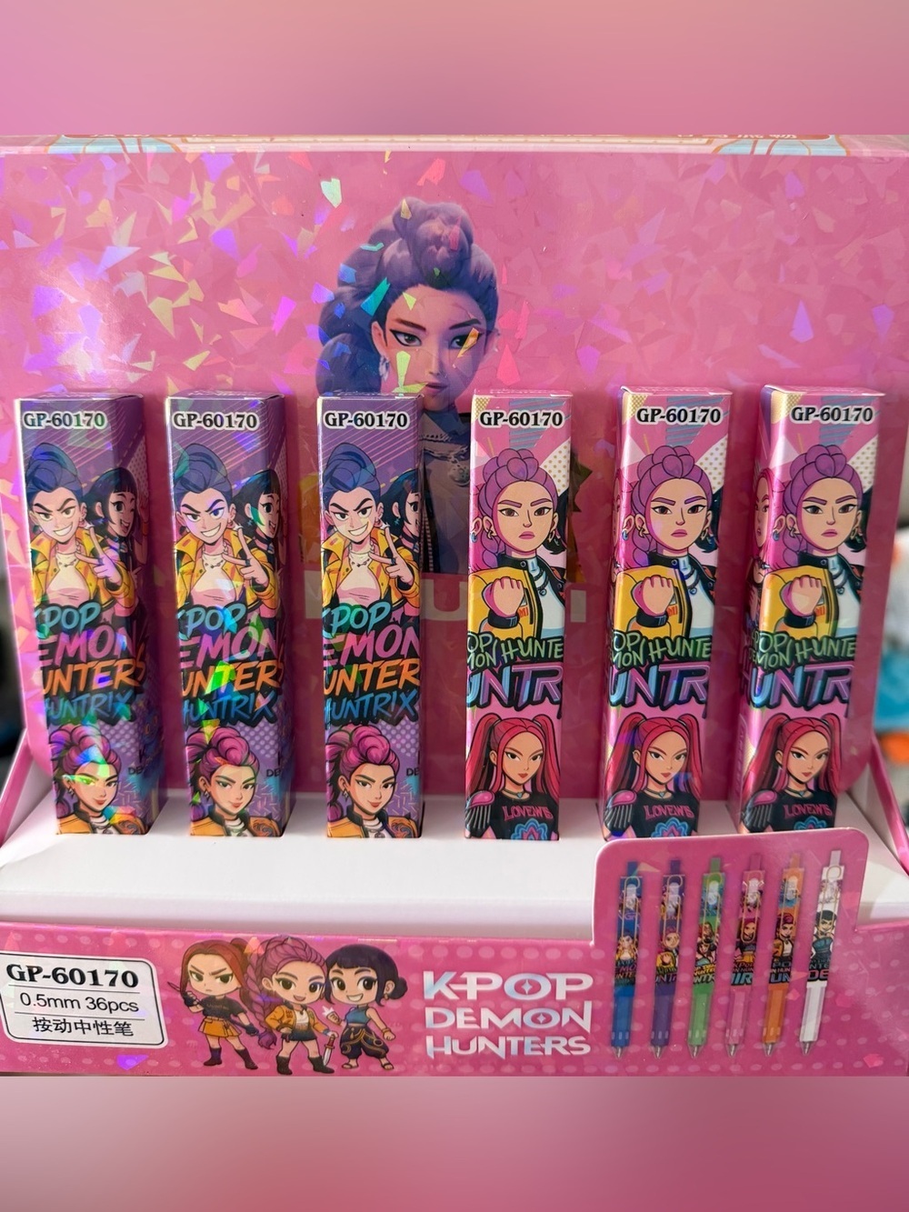 KPOP set of 6 pens